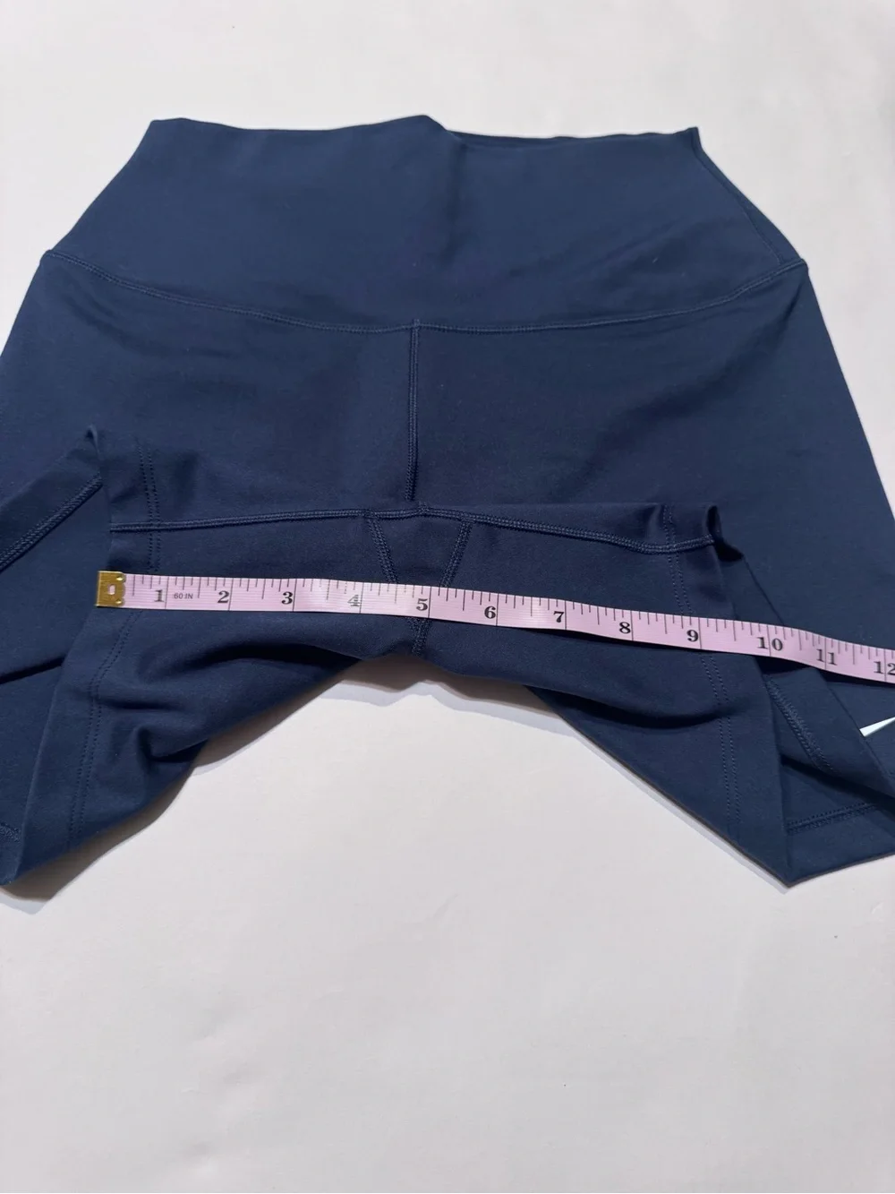 Nike Women's Navy Blue Biker Shorts Pull On Stretch Gym Training Activewear Med